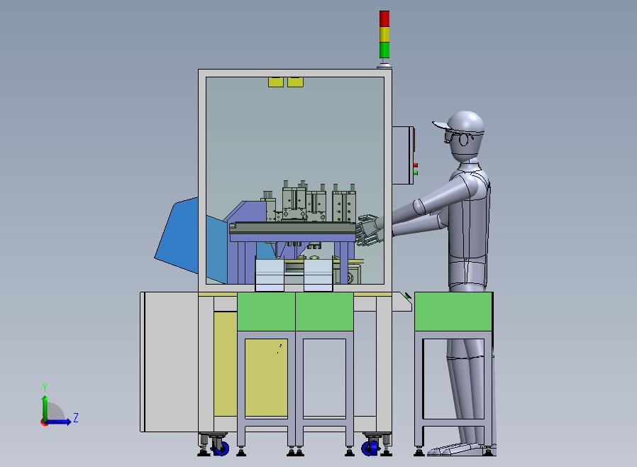 口罩软胶呼吸口罩生产线左视图