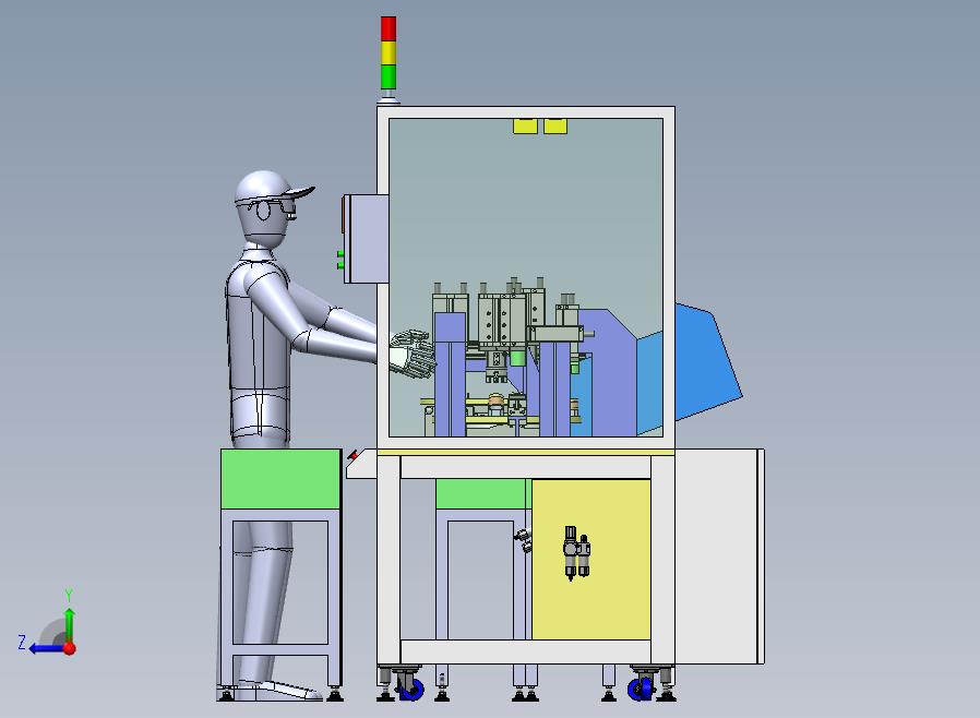 口罩软胶呼吸口罩生产线右视图