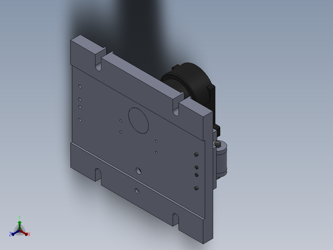 钻孔夹具正等轴测图