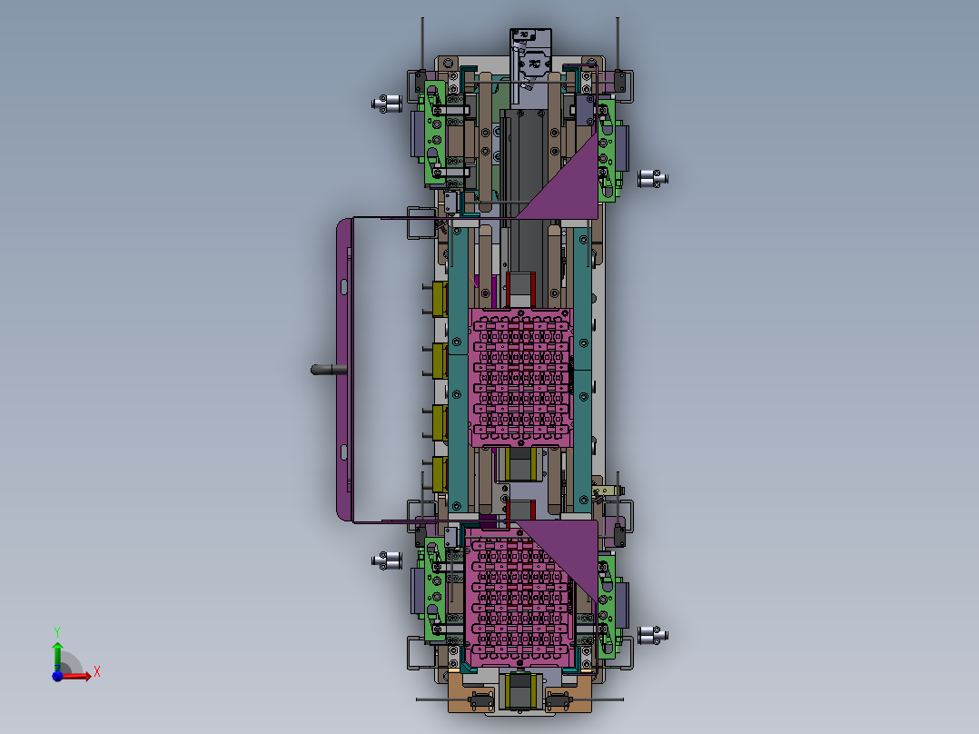 上料料仓sw16可编辑前视图