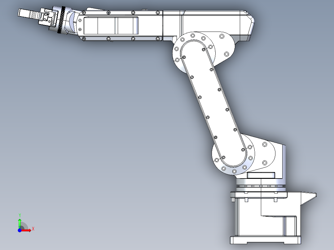 ndustrial-automation-robotic-arm STP前视图