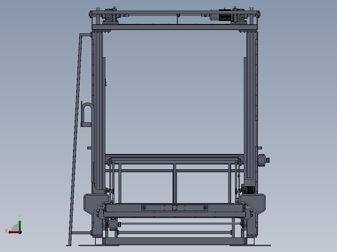 龙门码垛机后视图