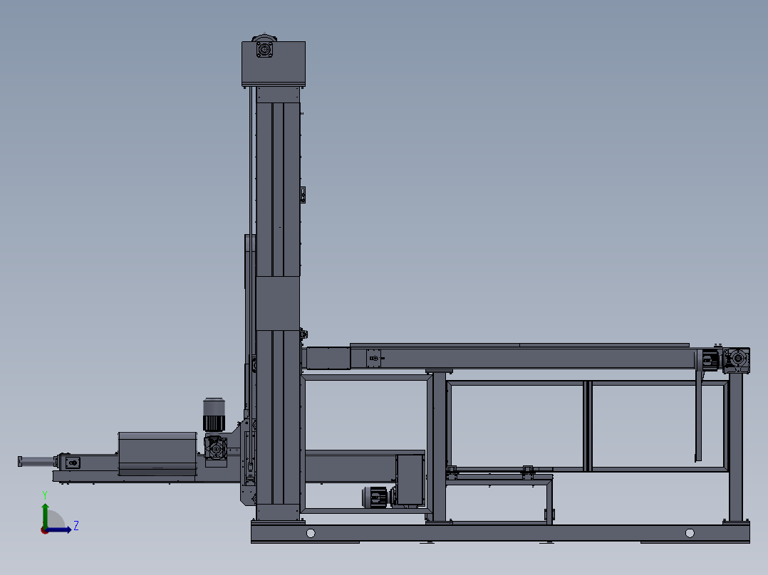 龙门码垛机左视图