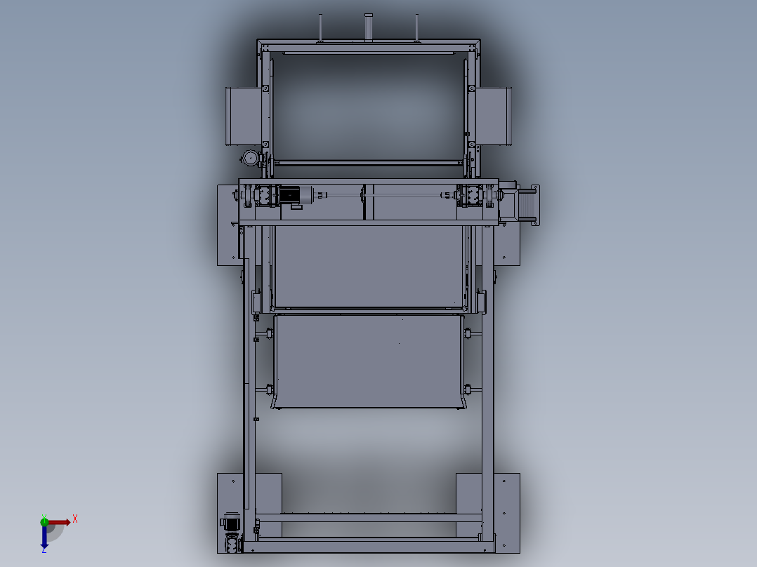 龙门码垛机俯视图