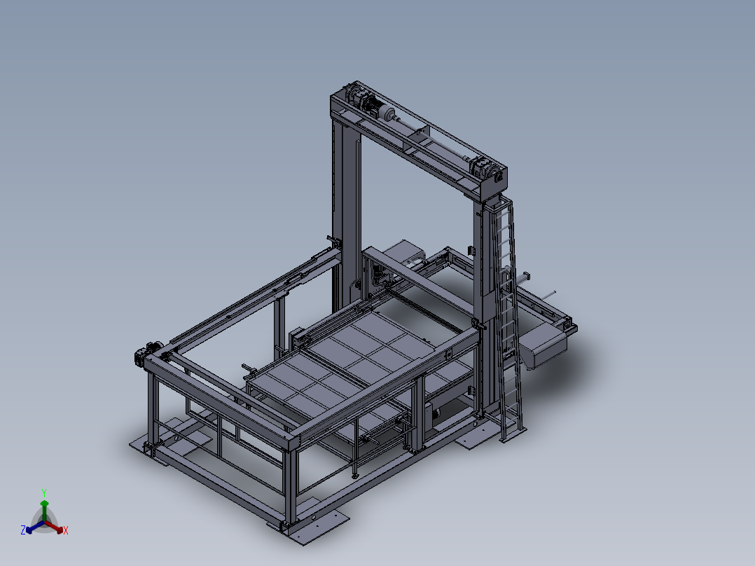 龙门码垛机正等轴测图
