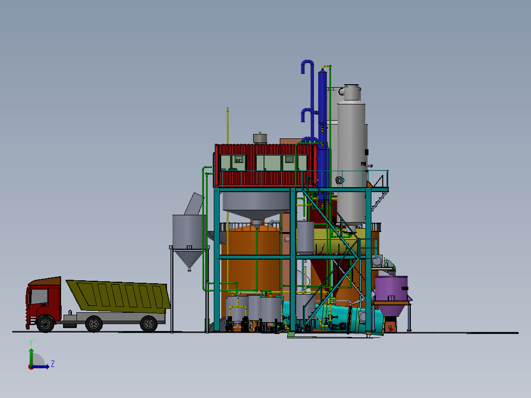 自动化制糖厂sw16可编辑左视图