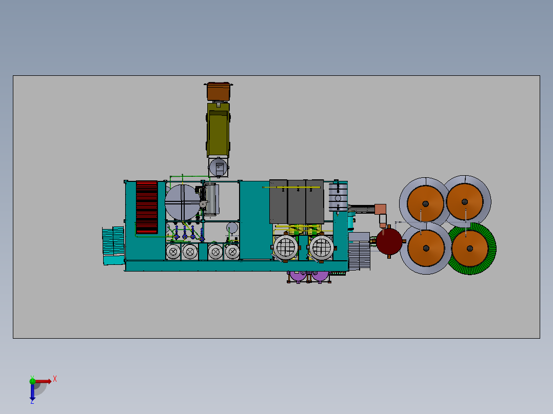 自动化制糖厂sw16可编辑俯视图