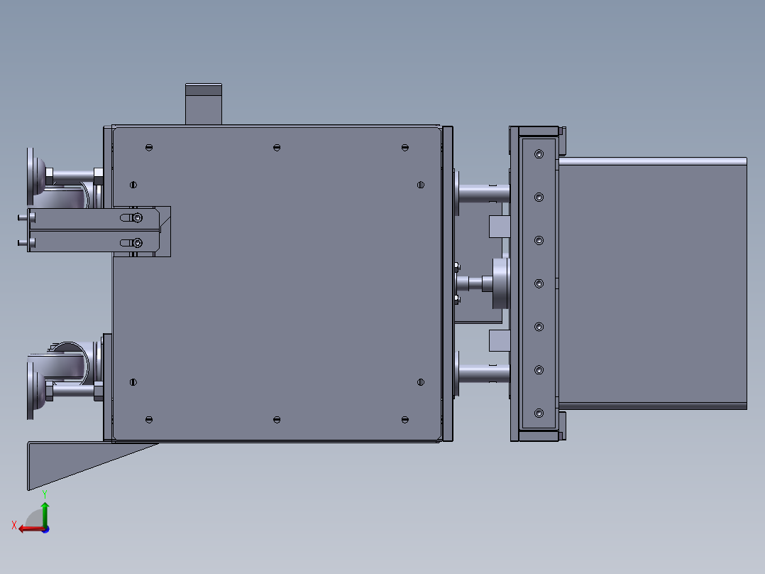自动液压顶升机 sw21后视图