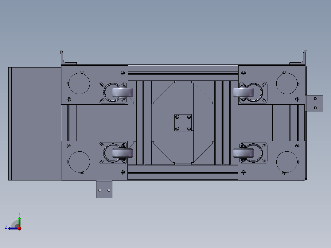 自动液压顶升机 sw21右视图