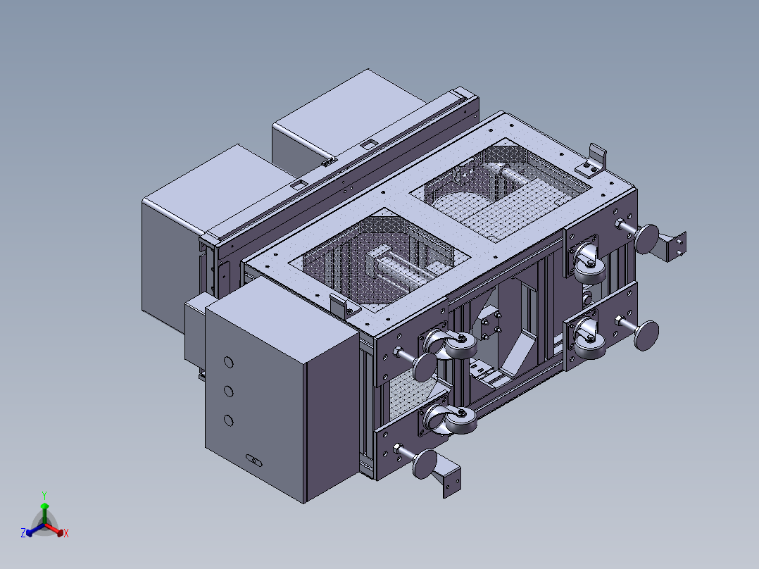 自动液压顶升机 sw21正等轴测图