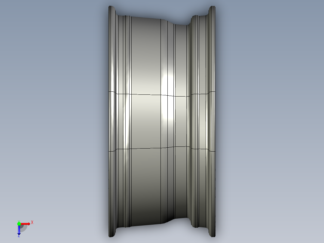 轮毂3D模型(2)俯视图