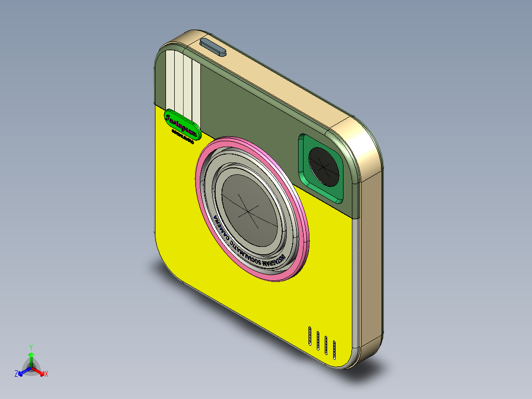 摄像头正等轴测图