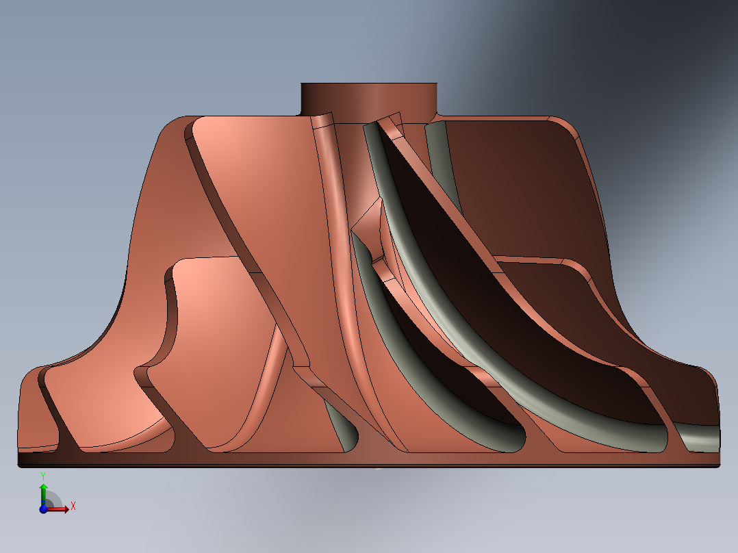 转子叶片搅拌器叶轮SW2015前视图