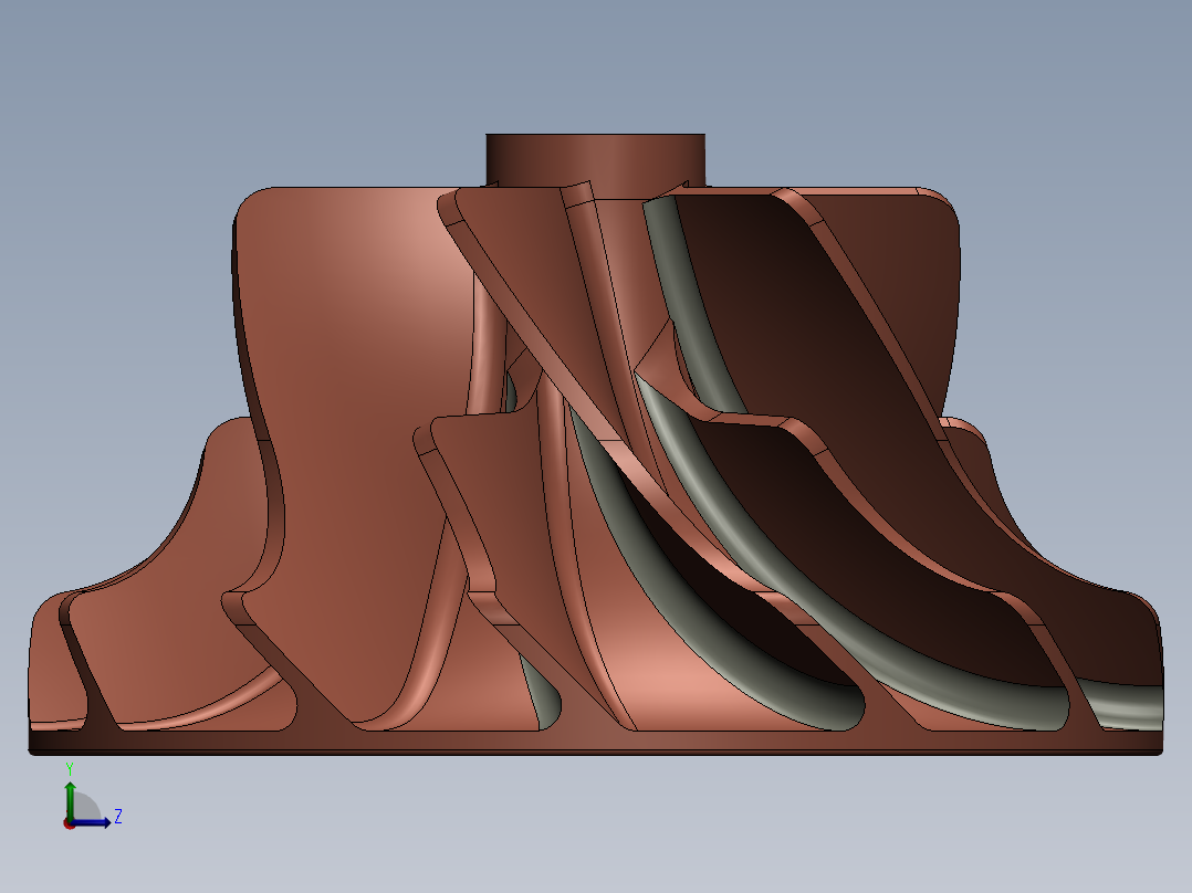 转子叶片搅拌器叶轮SW2015左视图