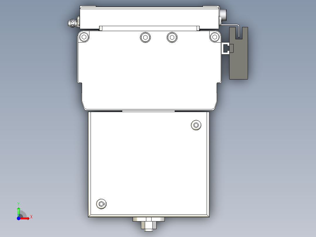Toyo东佑达直线模组-ECH10-200-BM-60M-718前视图