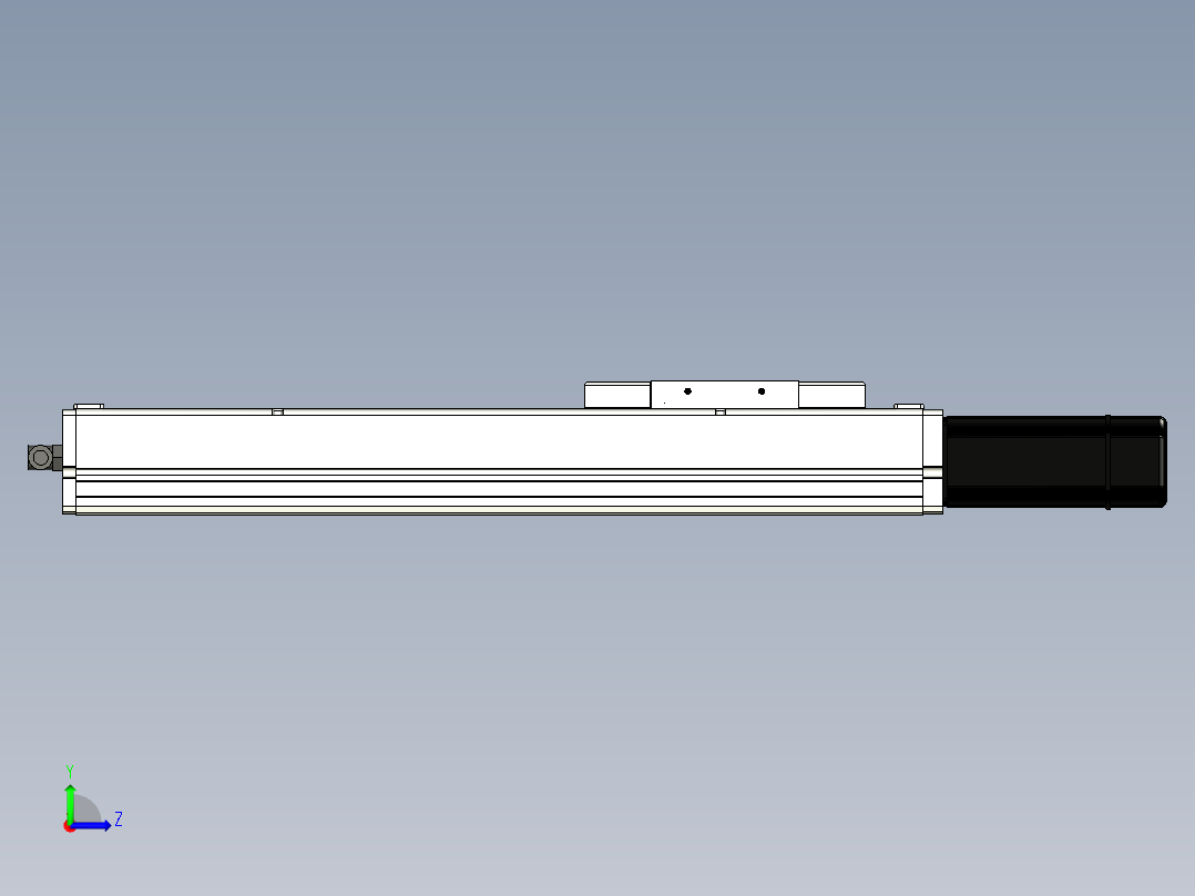 Toyo东佑达直线模组-ECH14-300-BC-400W+煞車左视图