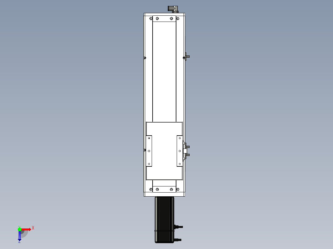 Toyo东佑达直线模组-ECH14-300-BC-400W+煞車俯视图