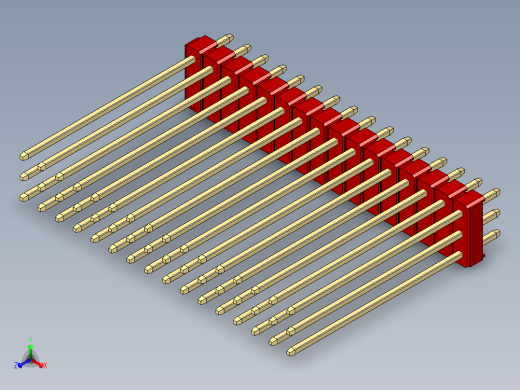 彩色公头100mil（2.54mm）系列-DS1021_red_3x16p_100mil_Type43_rev1.0