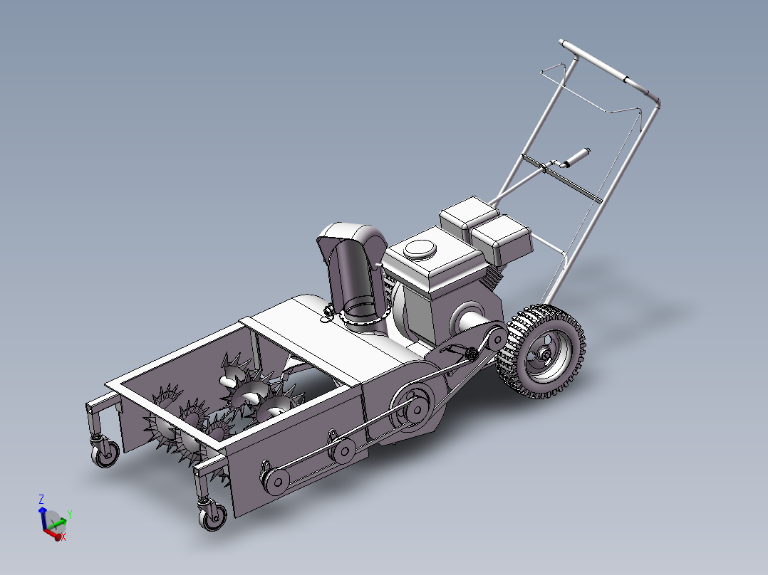 小型路面除冰装置SW三维图