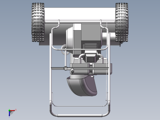 小型路面除冰装置SW三维图俯视缩略图