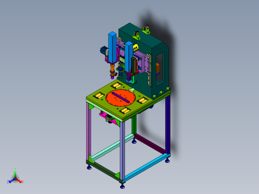 发动机旋转台式紧固设备