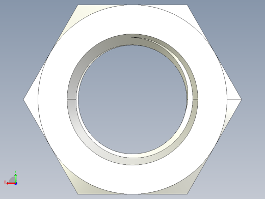 DIN 934 螺母-M56 Nut.STEP后视缩略图