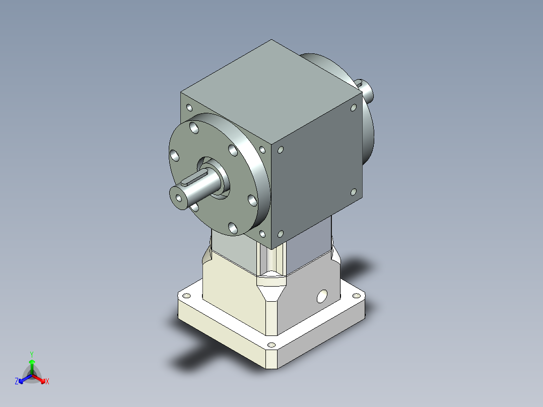 换向器PW110双轴 PGH90-L1 24-110-145-M8主视图