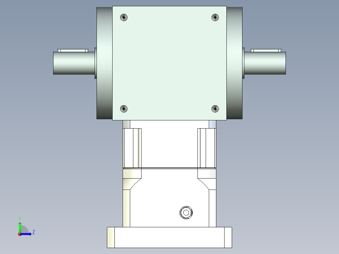 换向器PW110双轴 PGH90-L1 24-110-145-M8左视图