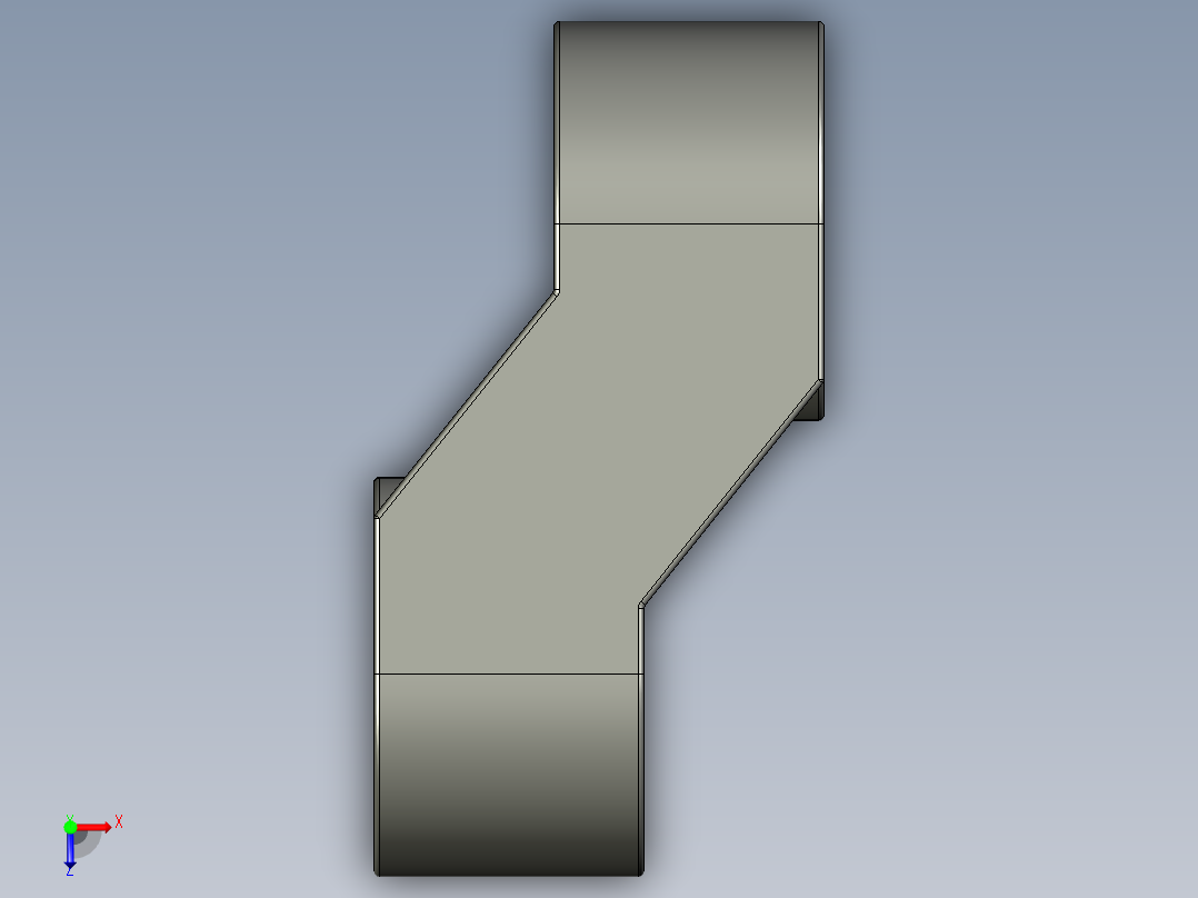 气缸电机-2854 Old Dark Grey Technic Engine Crankshaft Centre俯视图