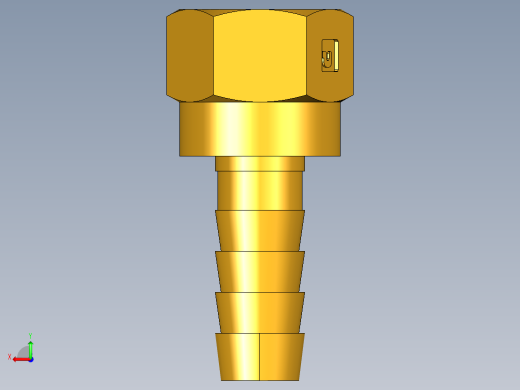 倒齿式工业管接头Hose Barb to Swivel 45Deg Female Flare 146HBLFSV-6-6后视缩略图
