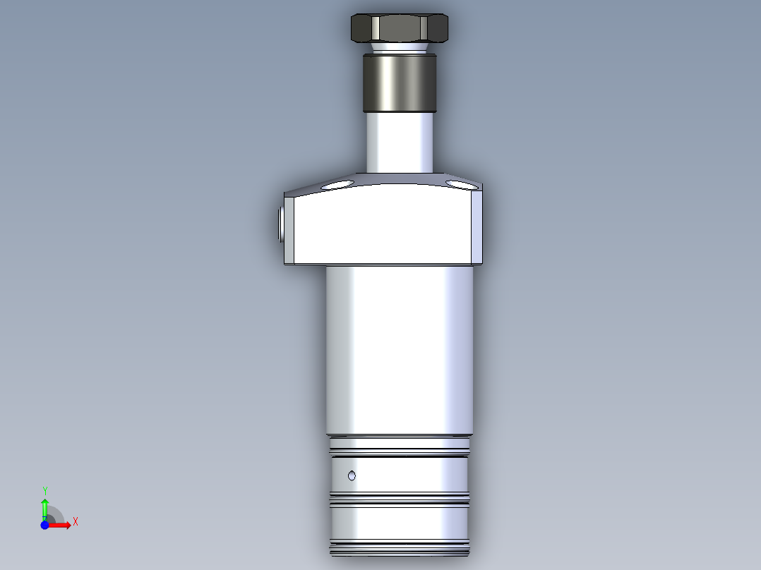 KOSMEKLHA0400-GLM_R01多系列多零件图纸模型前视图
