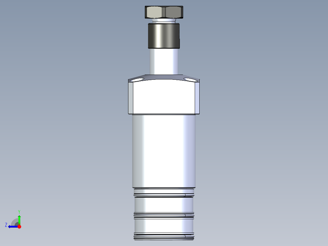 KOSMEKLHA0400-GLM_R01多系列多零件图纸模型右视图