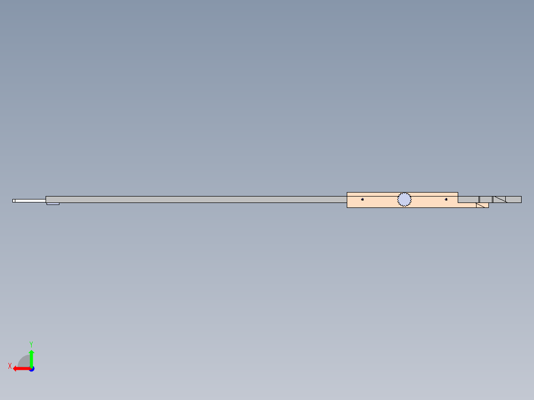 普通游标卡尺后视图
