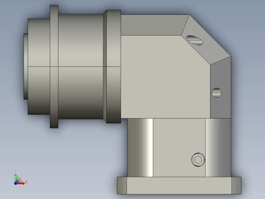直齿ZPLH160-L2 42-114.3-200-M12.STEP前视图