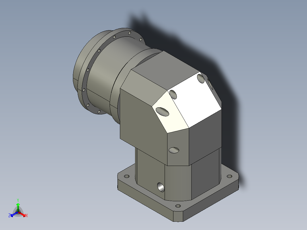 直齿ZPLH160-L2 42-114.3-200-M12.STEP正等轴测图
