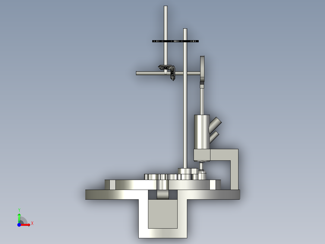 旋转型灌装机设计【PROE+仿真】CAD+说明书前视图