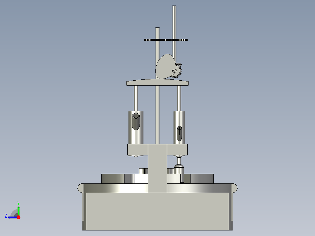 旋转型灌装机设计【PROE+仿真】CAD+说明书右视图