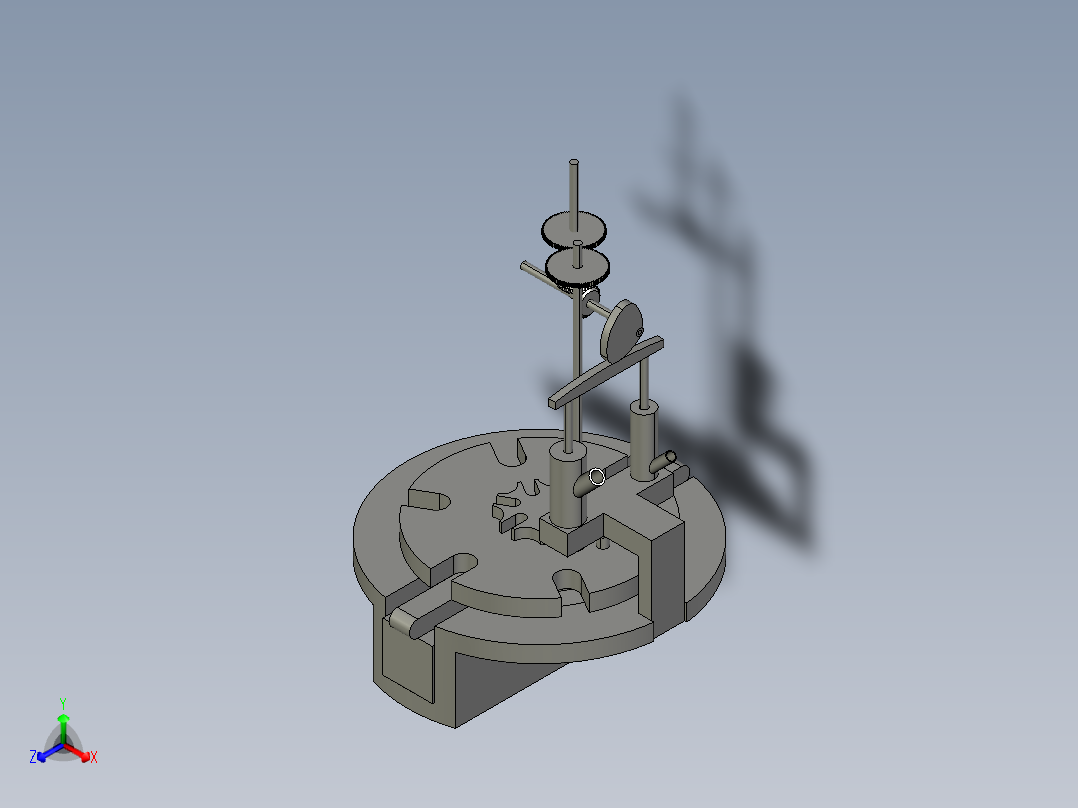 旋转型灌装机设计【PROE+仿真】CAD+说明书正等轴测图