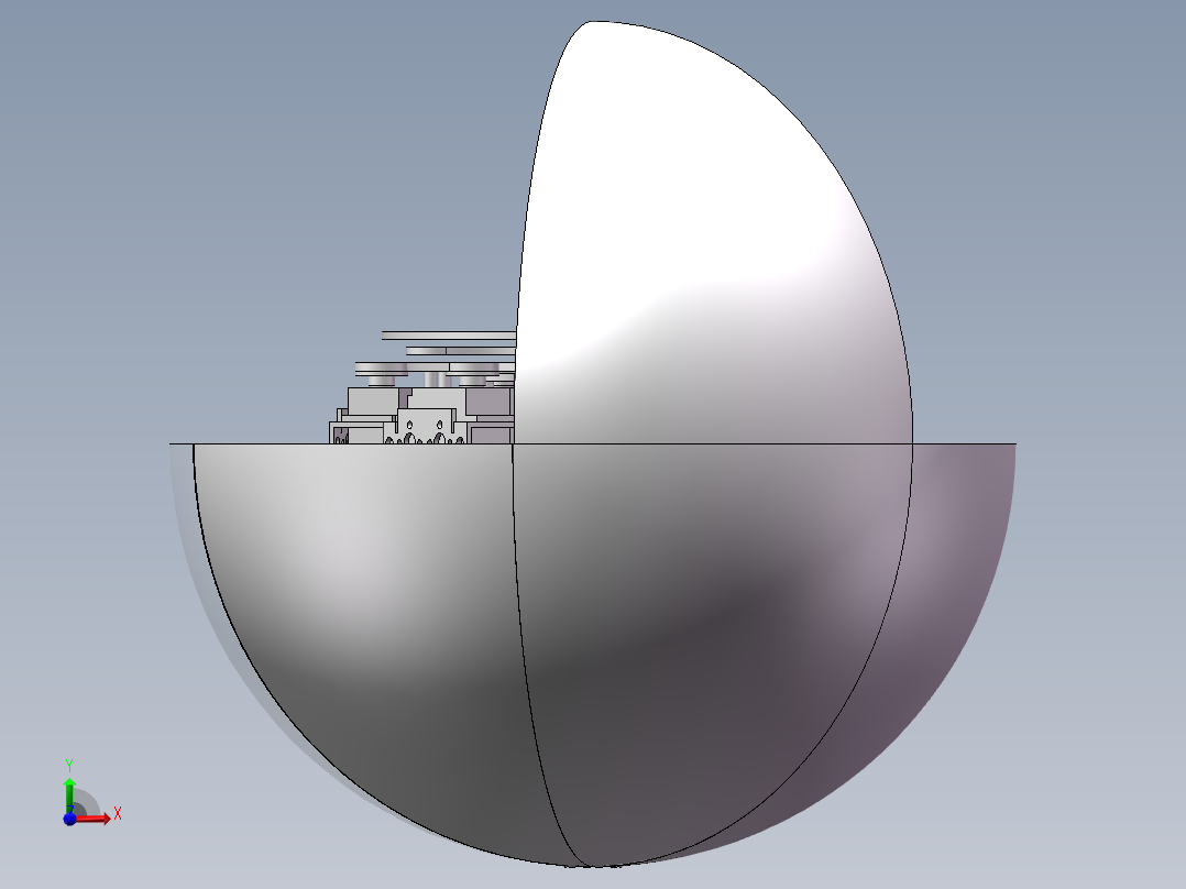球形变六足（三维+课设+程序+二维）前视图