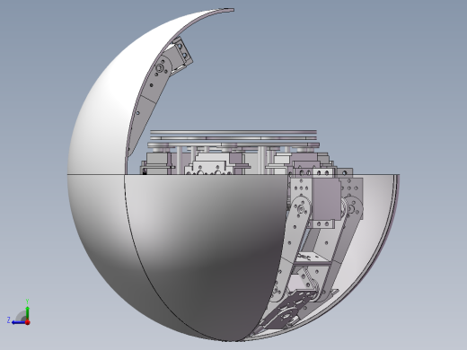 球形变六足（三维+课设+程序+二维）右视缩略图