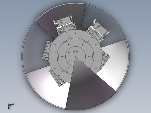球形变六足（三维+课设+程序+二维）俯视缩略图