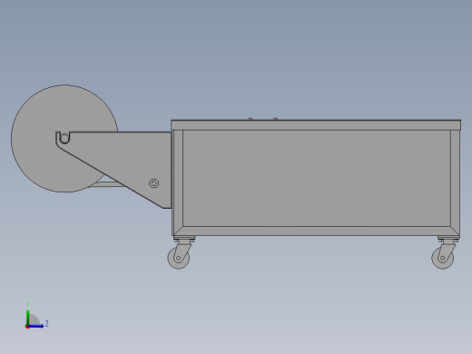 塑料绳自动打包捆扎机设计【三维图】【机械设计说明书CAD图】644561左视缩略图