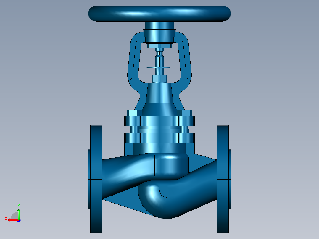 阀门模型-DN40______后视图