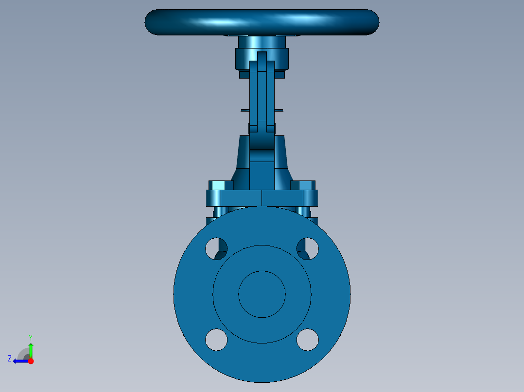 阀门模型-DN40______右视图
