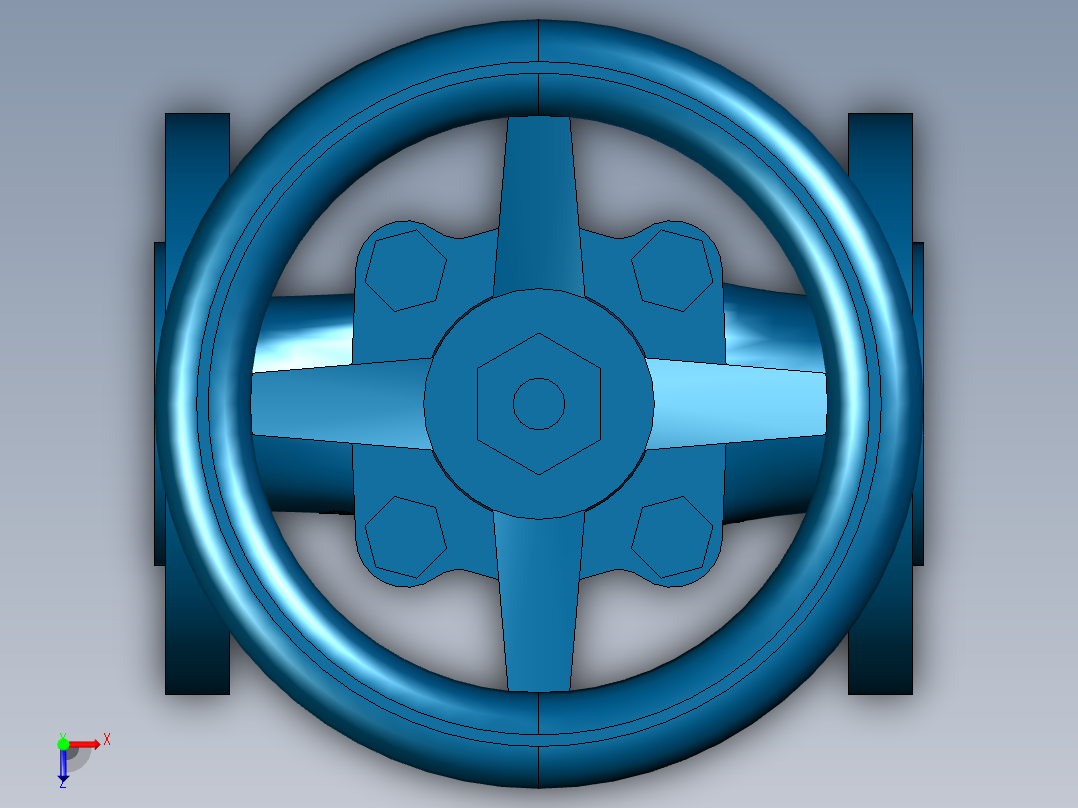 阀门模型-DN40______俯视图