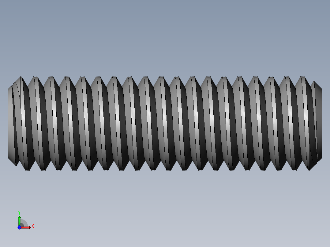 DIN 913-ISO 4026 固定螺钉-M3 L=10.SLDPRT前视图