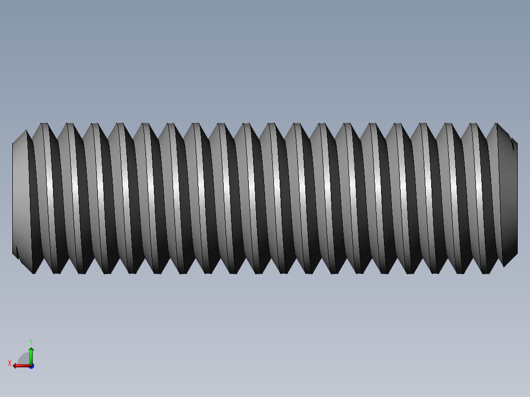 DIN 913-ISO 4026 固定螺钉-M3 L=10.SLDPRT后视图