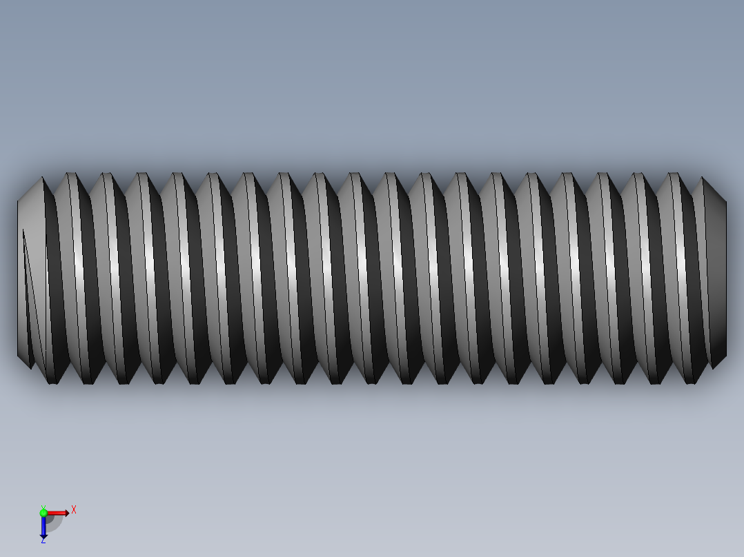DIN 913-ISO 4026 固定螺钉-M3 L=10.SLDPRT俯视图