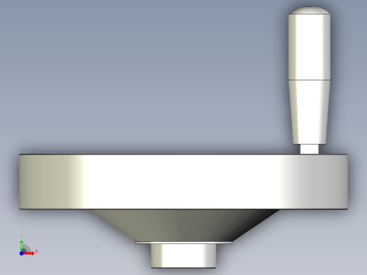 塑膠手輪VDO.FP+IR-3D多系列多零件图纸模型前视缩略图