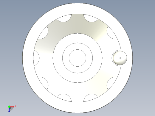 塑膠手輪VDO.FP+IR-3D多系列多零件图纸模型俯视缩略图